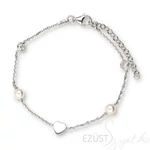 Szív Díszes Gyöngyös Karlánc