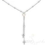 Kereszt Díszes Lógós Gyöngyös Nyaklánc