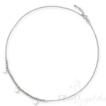 Ezüst Gyöngyös Csillagos Nyakék