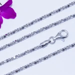 popcorn ezüst nyaklánc