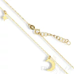 Csillagos, holdas arany nyaklánc