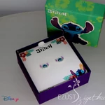 Kép 4/5 - Stitch Fej Fülbevaló (Disney)