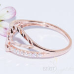 Kép 2/2 - szívek rose gold gyűrű