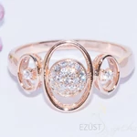 Kép 1/2 - ovális rose gold gyűrű