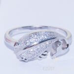 Kép 3/3 - aranyhal ezüst gyűrű