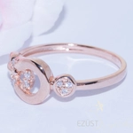 Kép 2/2 - rose gold gyűrű