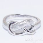 Kép 1/2 - ezüst csomó gyűrű