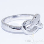 Kép 2/2 - ezüst csomó gyűrű