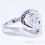 Kép 2/2 - csiszolt ezüst gyűrű