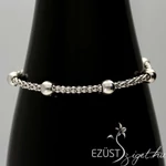 Kép 2/2 - Ezüst Gyöngyös Popcorn Karlánc