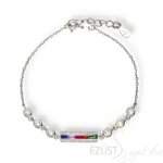 Kép 1/2 - Szivárvány Színes Köves Karlánc