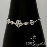 Kép 2/2 - Tündöklő Ezüst Virág Karlánc