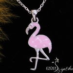 Kép 2/2 - rózsaszín flamingó medál