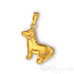 Kép 1/4 - Cuki Pufi Póni Lovas Aranyozott Medál