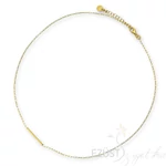 Kép 1/4 - Aranyozott Ezüst Letisztult Nyaklánc