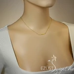 Kép 4/4 - Aranyozott Ezüst Letisztult Nyaklánc