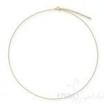 Kép 1/4 - Aranyozott Fénylő Anker Nyaklánc (40+5 cm)
