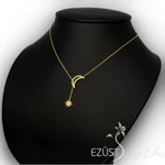 Kép 2/4 - Különleges Csillag és Hold Aranyozott Nyakék