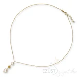 Kép 1/4 - Elegáns Gyöngy Díszes Aranyozott Nyakék