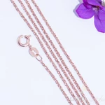 Kép 1/2 - gyémánt vésett rose gold nyakálnc