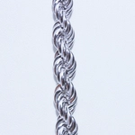 Kép 2/2 - vastag fonott ezüst nyaklánc