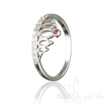 Kép 1/2 - magenta tiara  gyűrű
