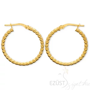 Bogyós Aranyozott Karika Fülbevaló - több méret (24 mm)