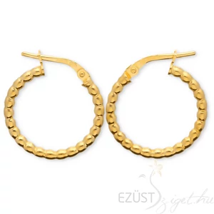 Bogyós Aranyozott Karika Fülbevaló - több méret (20 mm)