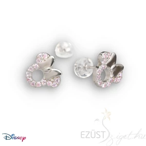 Rózsaszín Minnie Masni Apró Köves Fülbevaló (Disney)