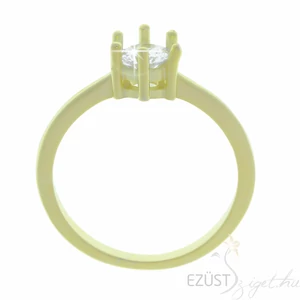 Aranyozott Egy Köves Koktél Gyűrű