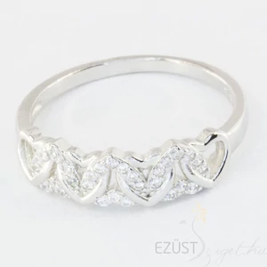 Szív Mintás Gyűrű