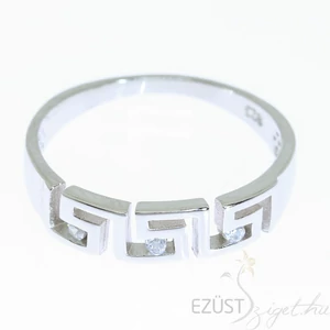 görög mintás gyűrű ezüst