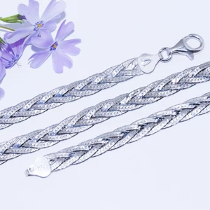 fonott ezüst karkötő