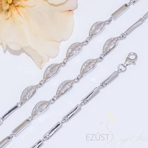 Köves Levelekkel Díszített Karlánc