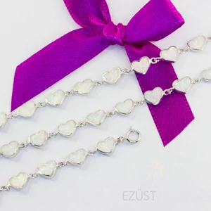 Opálköves Szív Karkötő