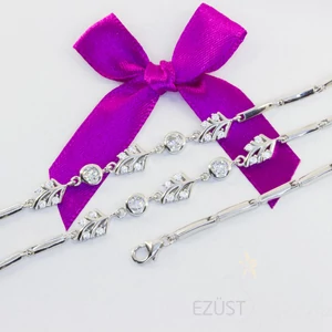 Csillogó Levélke Karkötő