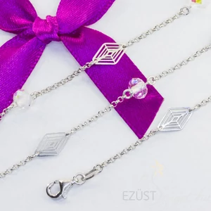 Kristály Betétes Karlánc