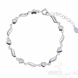 szív hullám Karkötő Kővel kő