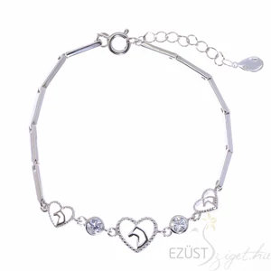 ló lovas szív Karkötő Csillogó kő