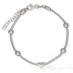 Szív Gyöngyökkel Karkötő