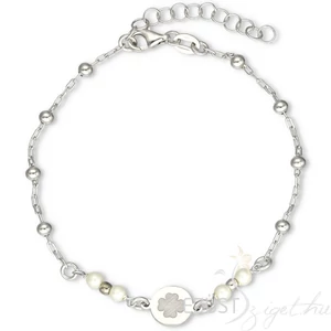 Gyöngyös Vésett Lóhere Karkötő