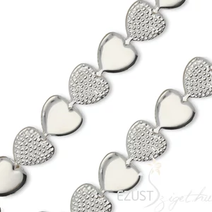 szív mintás karlánc