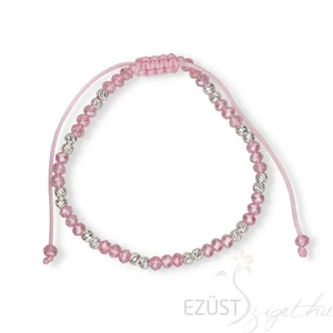 Ezüst és Rózsaszín Gyöngyös Órakísérő