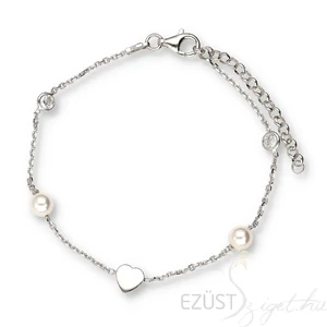 Szív Díszes Gyöngyös Karlánc