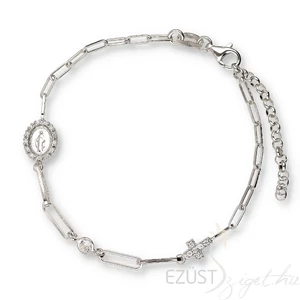 Jézus Medálos Divatos Keresztdíszes Karlánc