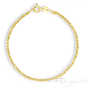 Fonott Barbara Aranyozott Nyaklánc - középvastag (több méretben) 