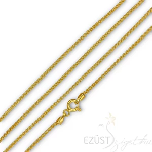 Aranyozott Fonott Közepesen Vastag Nyaklánc - több méret