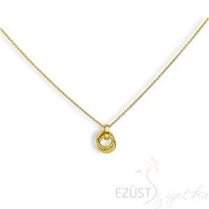Kulcsoló Karika Aranyozott Nyaklánc