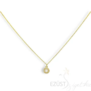 Aranyozott Nyaklánc Ragyogó Kővel