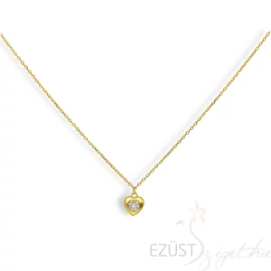 Megható Szív Aranyozott Nyaklánc